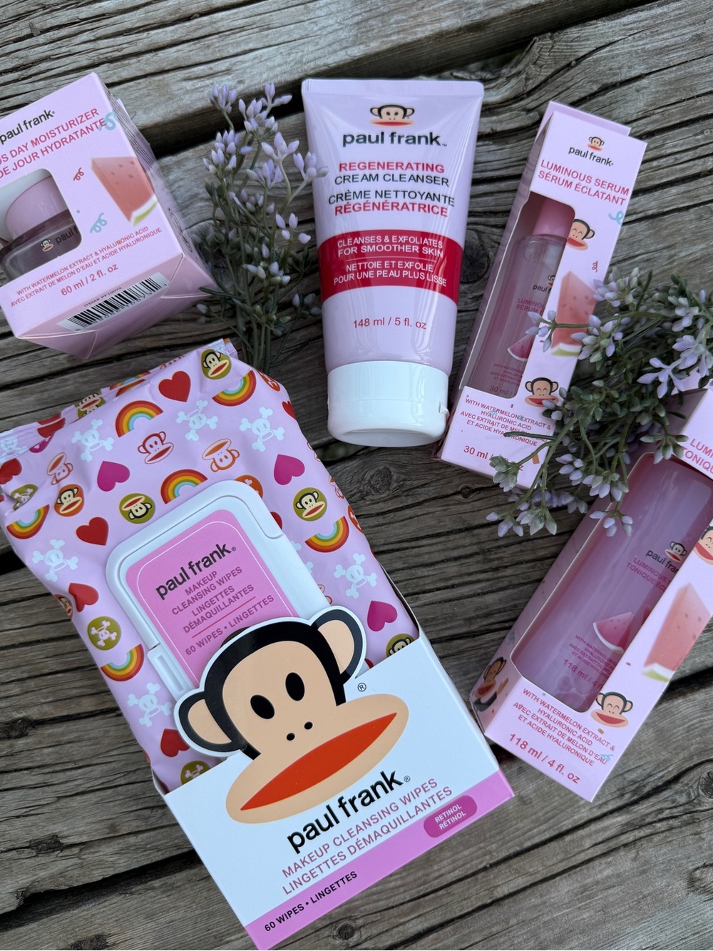 Lot of Paul Frank Y2K beauty products